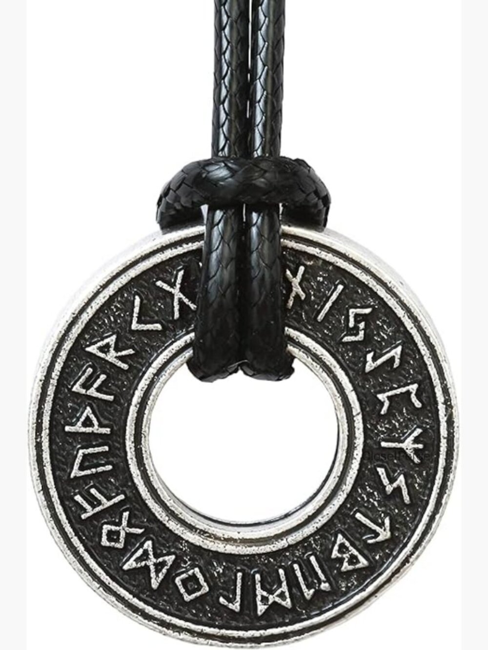 Viking Runic Alphabet Elder Futhark Letter Pendant Necklace